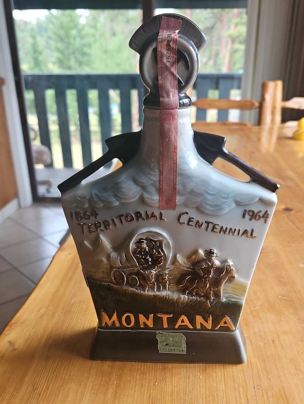 Empty Jim Beam Montana. 1962